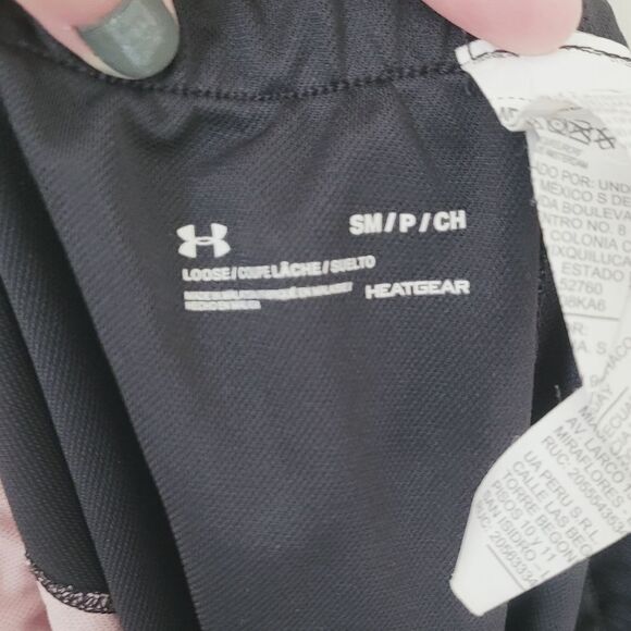 Under Armour Pink & Black Pull On Stretch Shorts Size Small - Picture 6 of 7